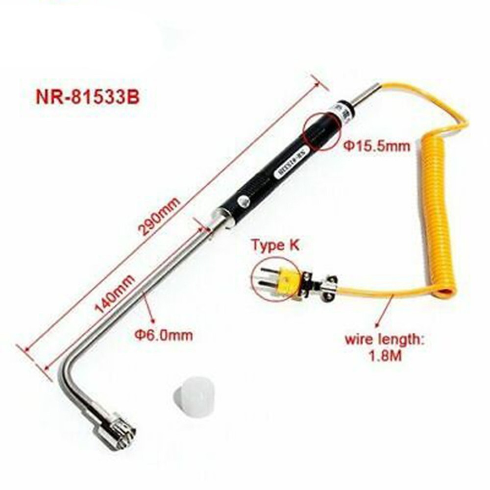 K Type Thermocouple Surface-Temperature Probe Sensor 500°C For Thermometer 81531