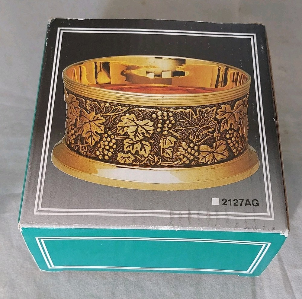 Beautiful Silver Plated Wine Bottle Coaster (Boxed)