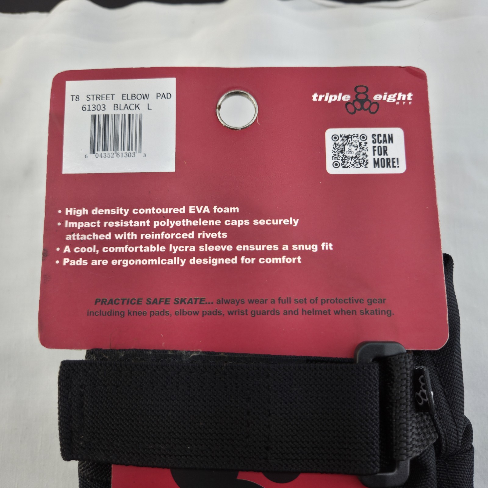 Triple 8 Skateboard/BMX Street Elbow Pads Size Large New