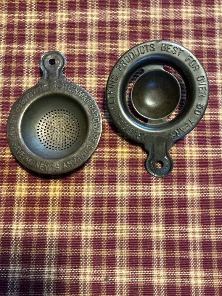 Tin Advertising Strainer And Egg Separator