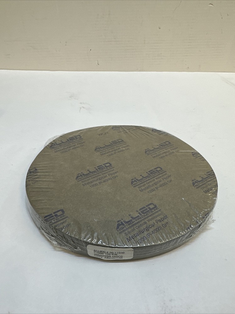 Allied SILICON CARBIDE PLAIN BACK DISCS - 10" P4000 100pk