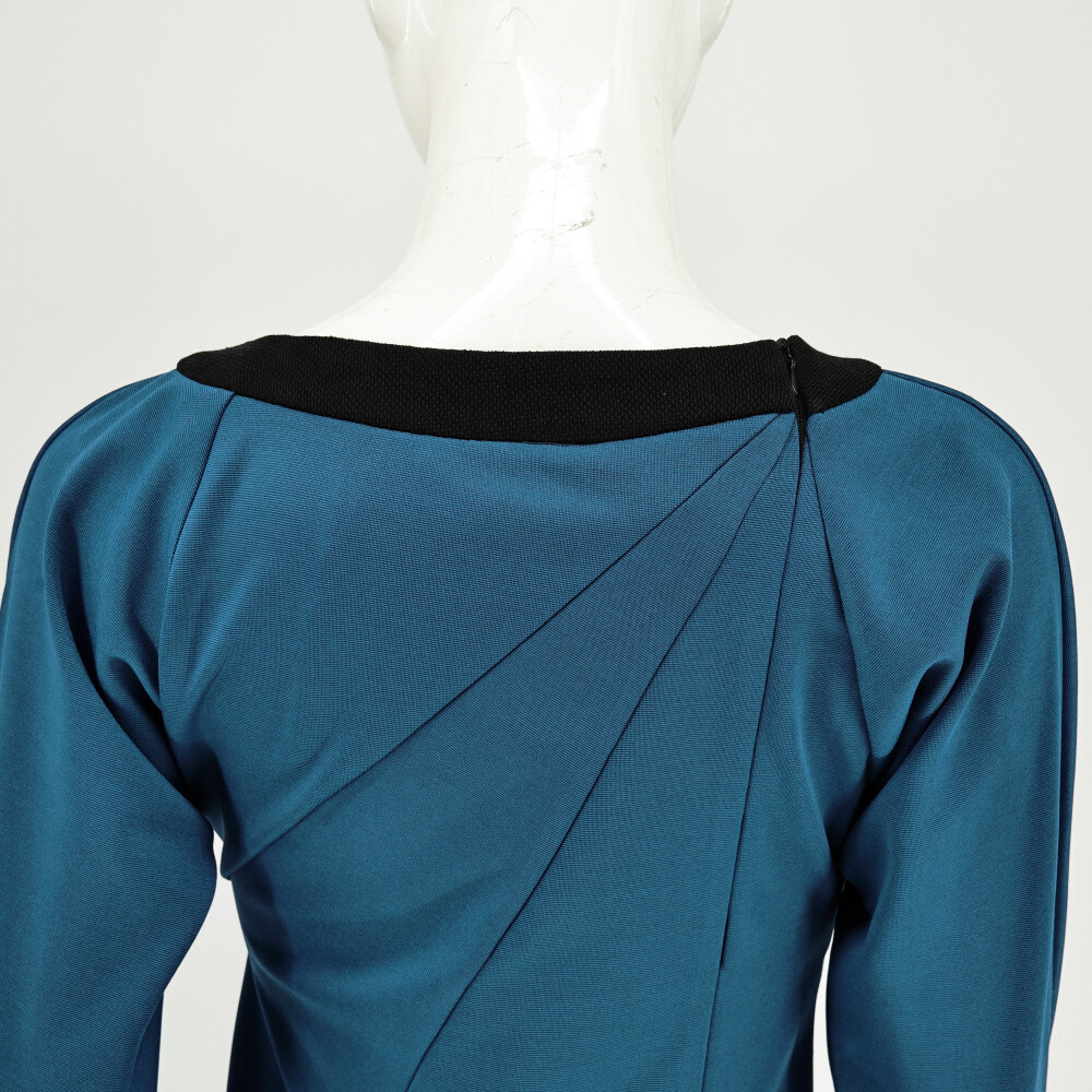 TOS Female Duty Blue Dress Cosplay The Original Series Starfleet Uniform Costume
