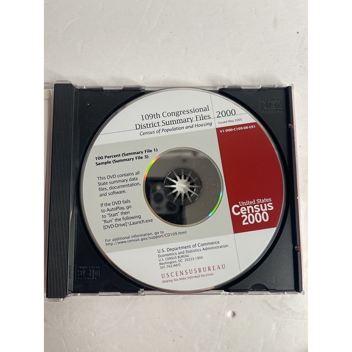 DVD - United States Census 2000 - District Summary Files