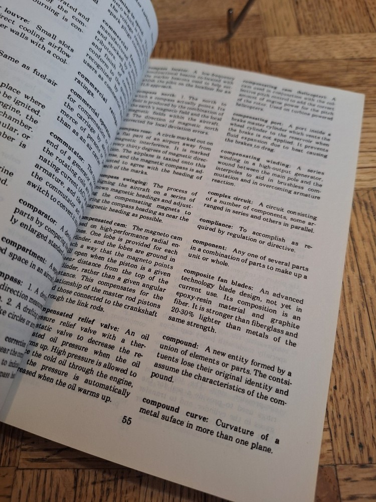 AIRCRAFT TECHNiCAL DICTIONARY 1980 Aviation Technician Avionics Maintenance