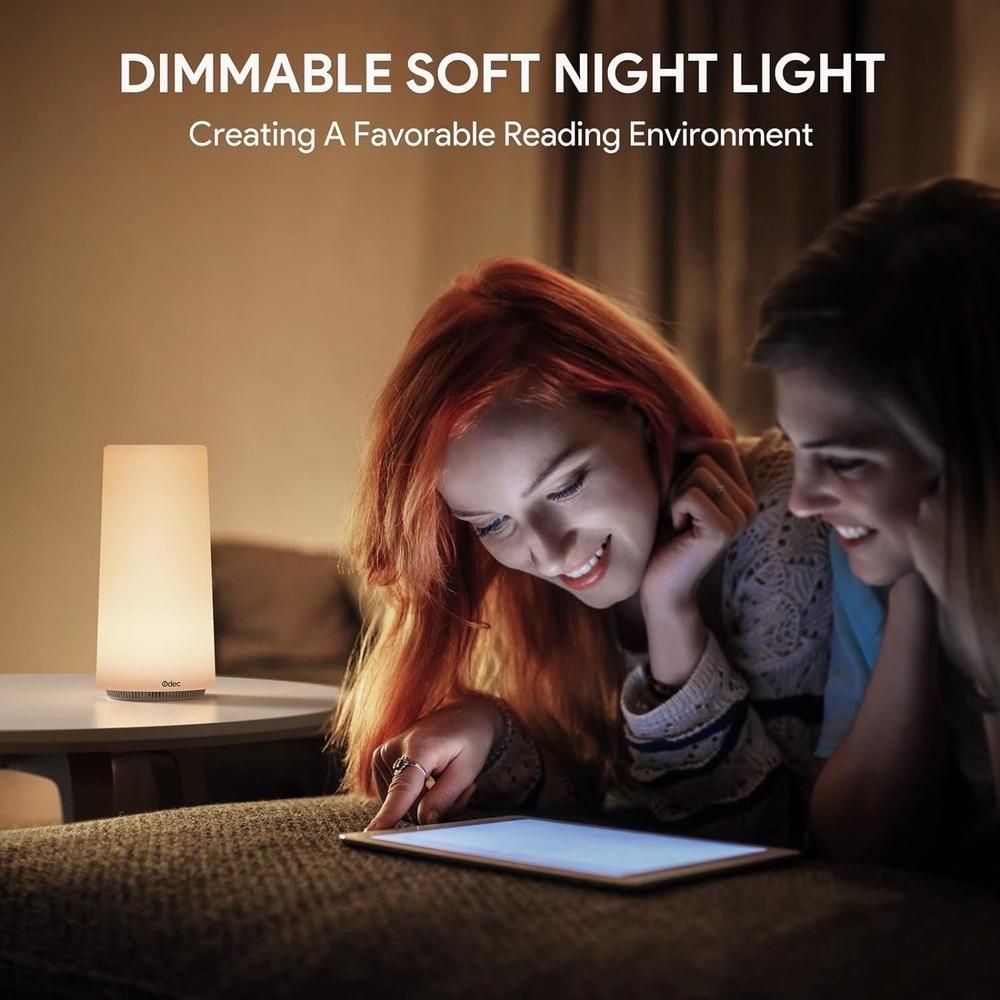 Table Lamp Odec Touch Sensor Bedside Lamp With White Noise & Changing Dimma