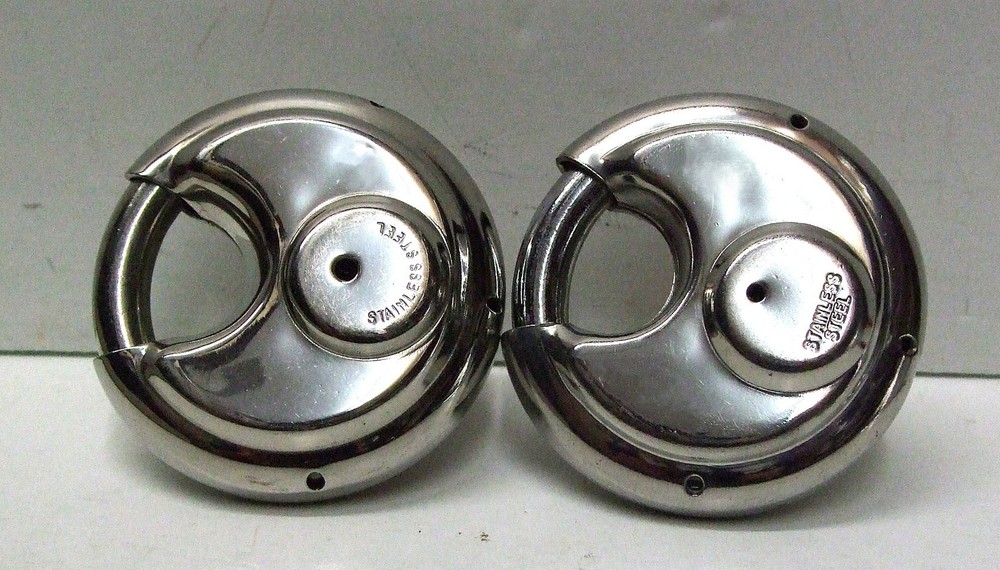 TWO SECURITY LOCKS, EXCELLENT CONDITION, KEYED SEPARATELY