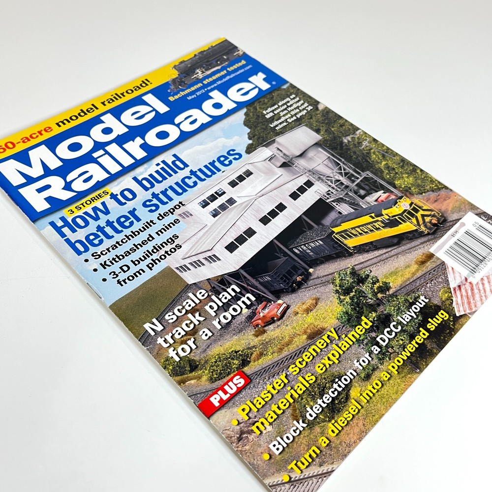 Model Railroader MAY 2012 Build Better Structure Plaster Scenery Block Detection