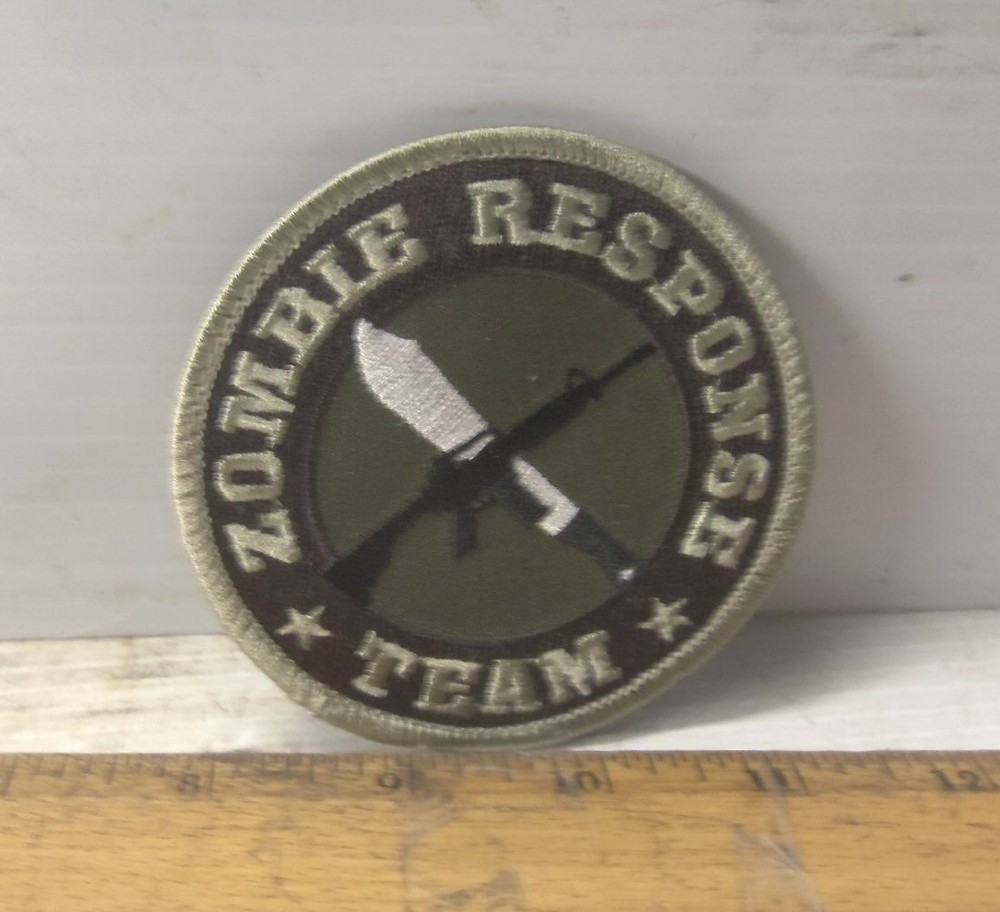 Zombie Response Team Embroidered Patch with Hook Back