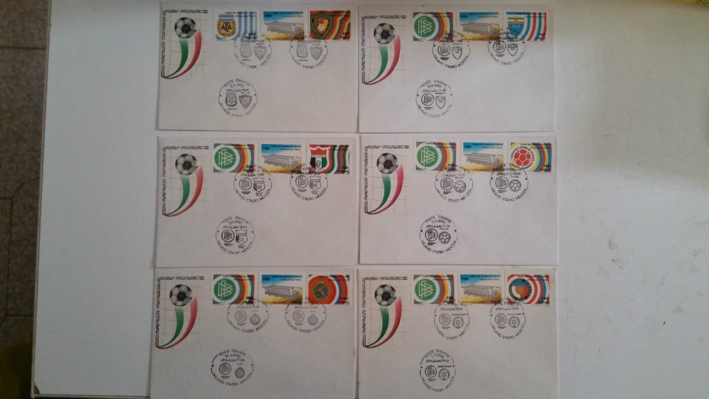 BUSTES FDC ITALY'90 milan stadium meazza