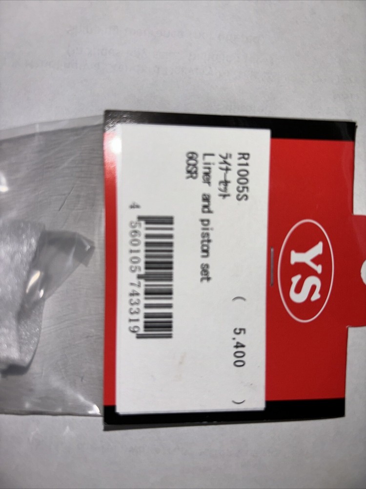YS 60SR PISTON & LINER SET NIP