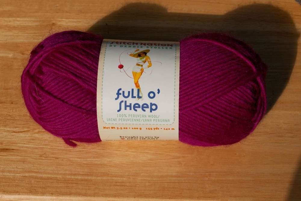 Full O' Sheep Black Sheep Peruvian Wool 3.5oz Passion Fruit