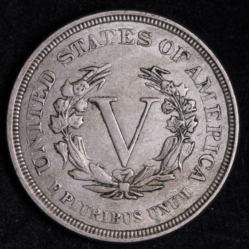 1883 NO CENTS Liberty V Nickel XF/AU TOUGH DATE! FIRST YEAR OF ISSUE!