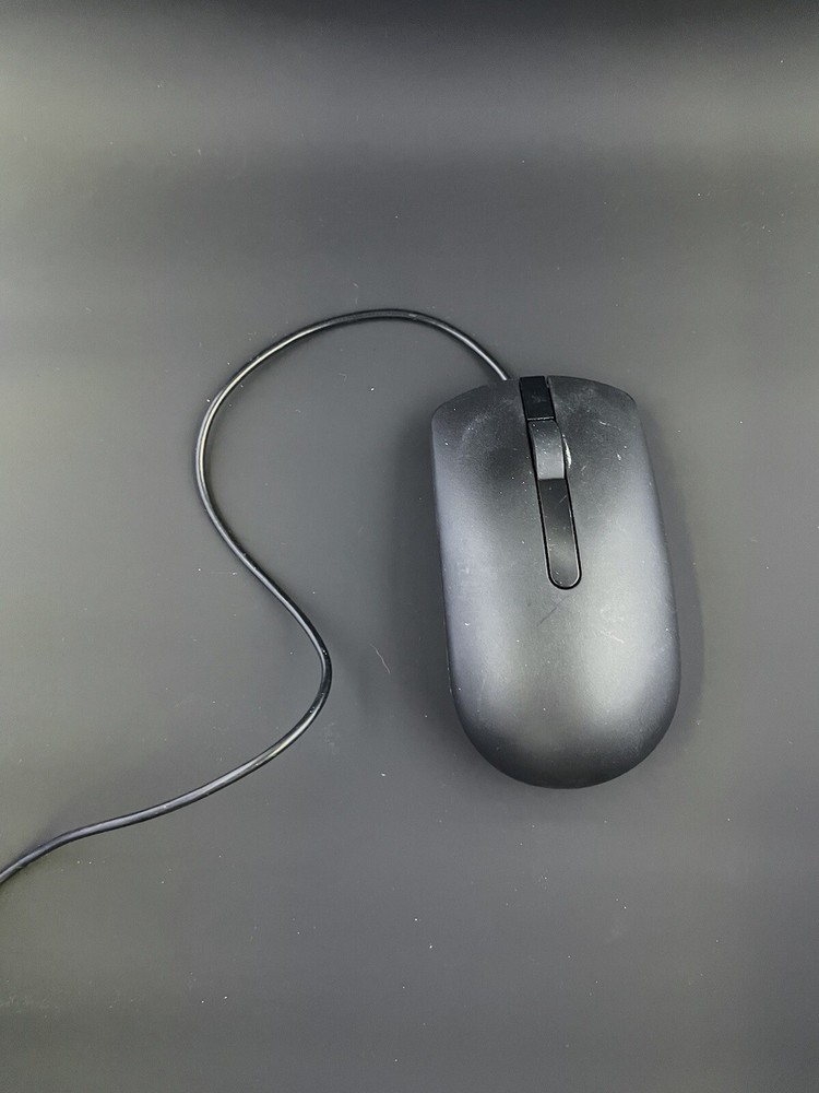 Two Black Wired Mouses - HP And Dell - Tested To Work