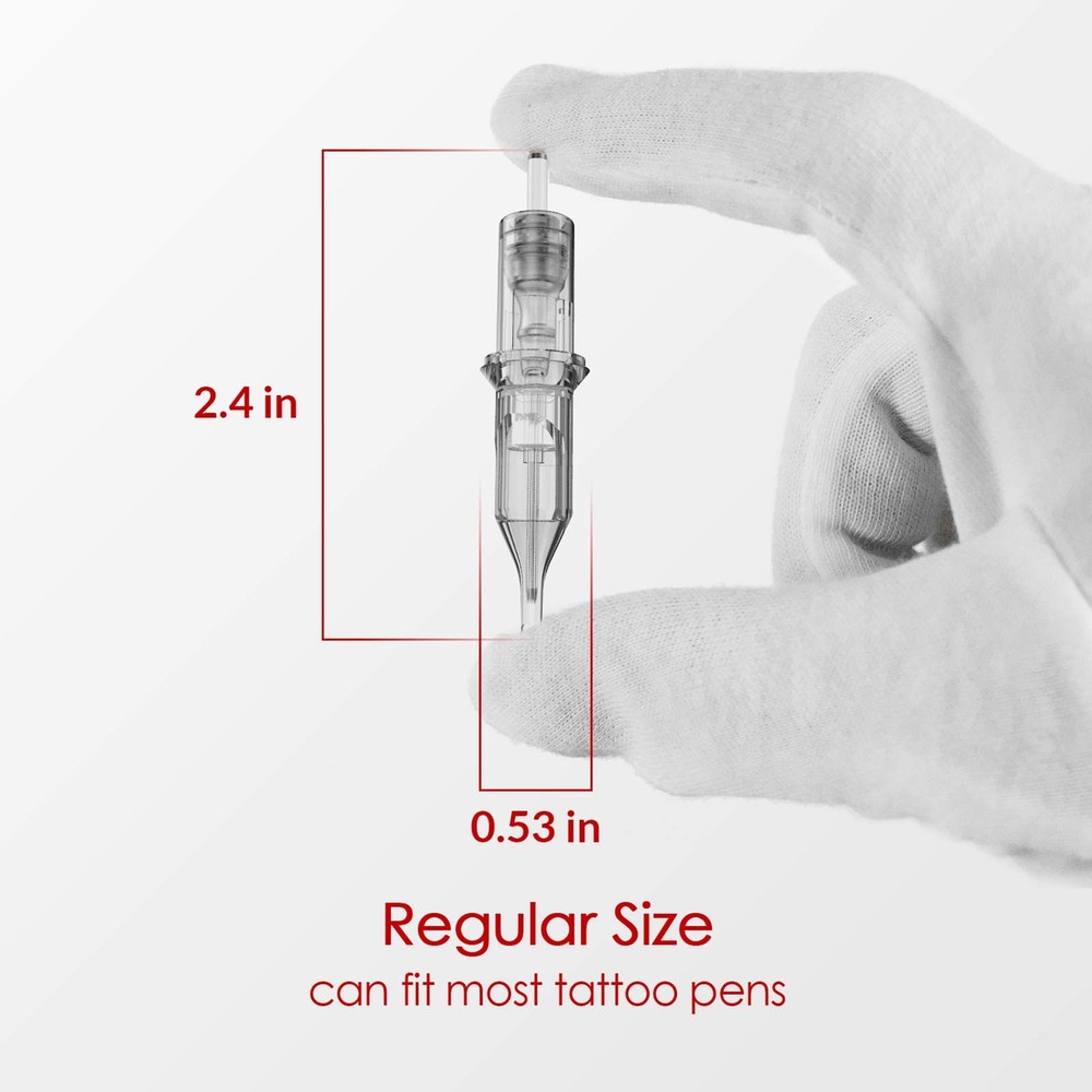 Wormhole 50pcs Assorted Round Liner Tattoo Cartridge Needles