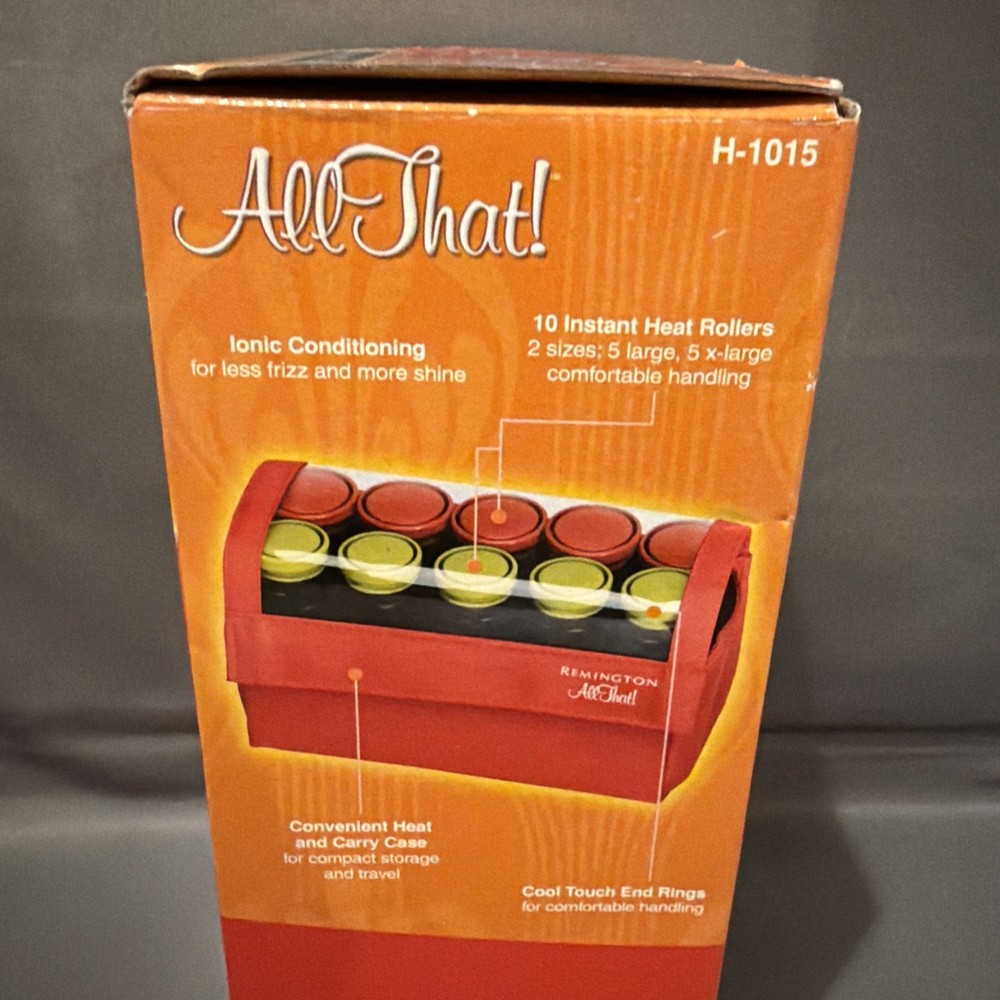 Remington All That Ionic Ceramic Hot Rollers Compact Travel 10 Rollers NIB New