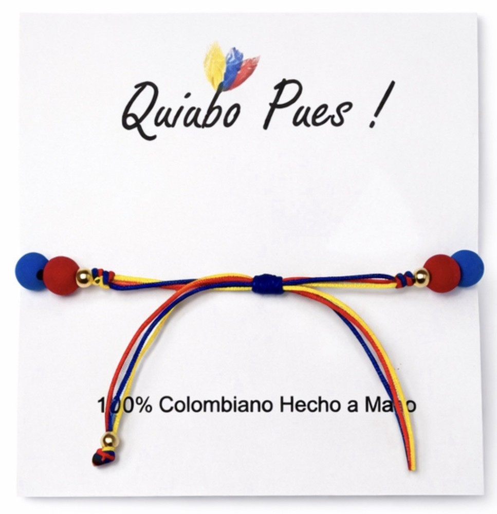 Handmade Colombia Map Bracelet