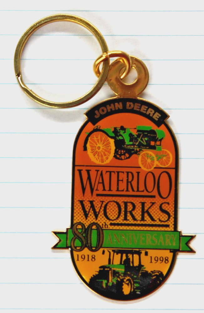 John Deere WATERLOO WORKS 80th Anniversary Key Chain