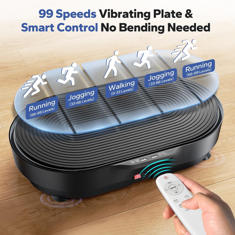 Vibration Plate Exercise Machine, Vibration Plate for Lymphatic Drainage Vibr...