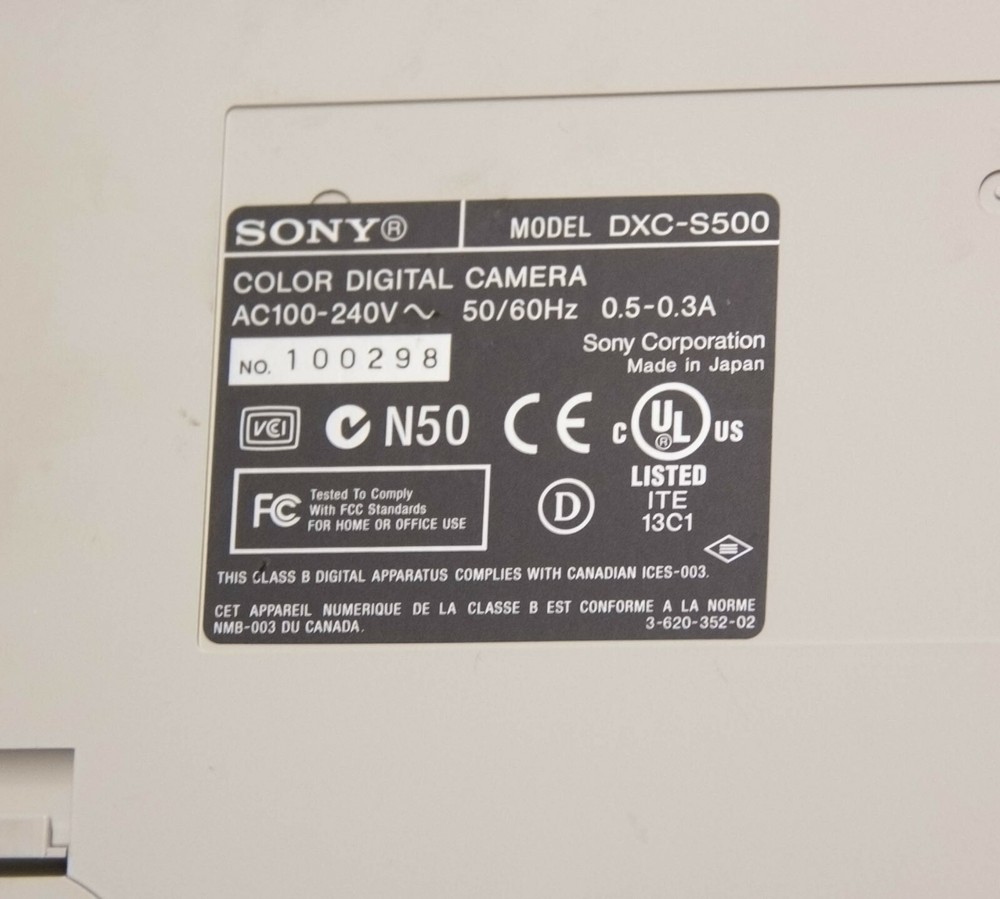 Sony DXC-S500 5 Megapixel Color Digital Camera w/ Controller For Microscope 9090