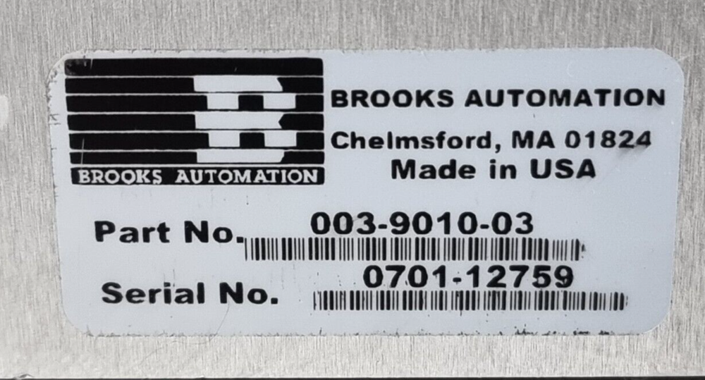 BROOKS AUTOMATION 003-9010-03 Vacuum Cassette Elevators