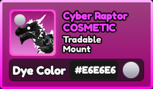 World Zero WZ - CYBER RAPTOR MOUNTS