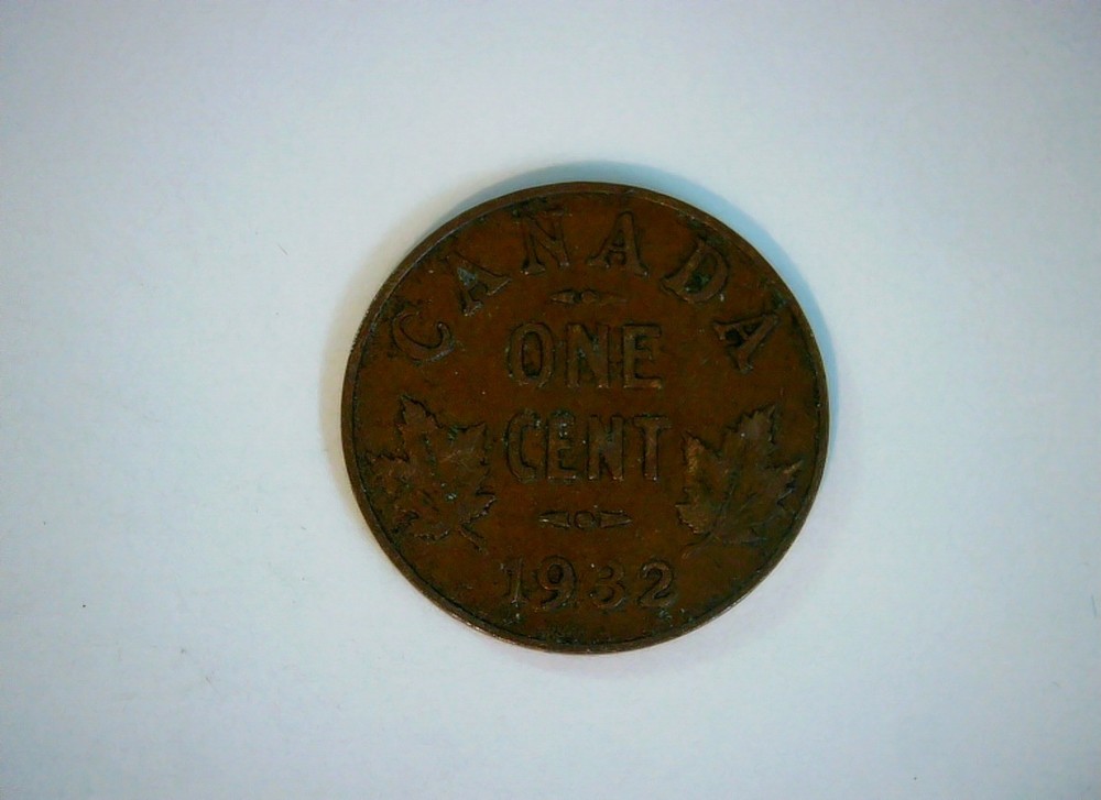 Canada 1932 1 Cent George V Large Cent Coin