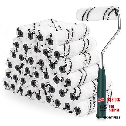 Microfiber Paint Roller 4 Inch, Small Paint Roller 4 inch paint roller 40 pack