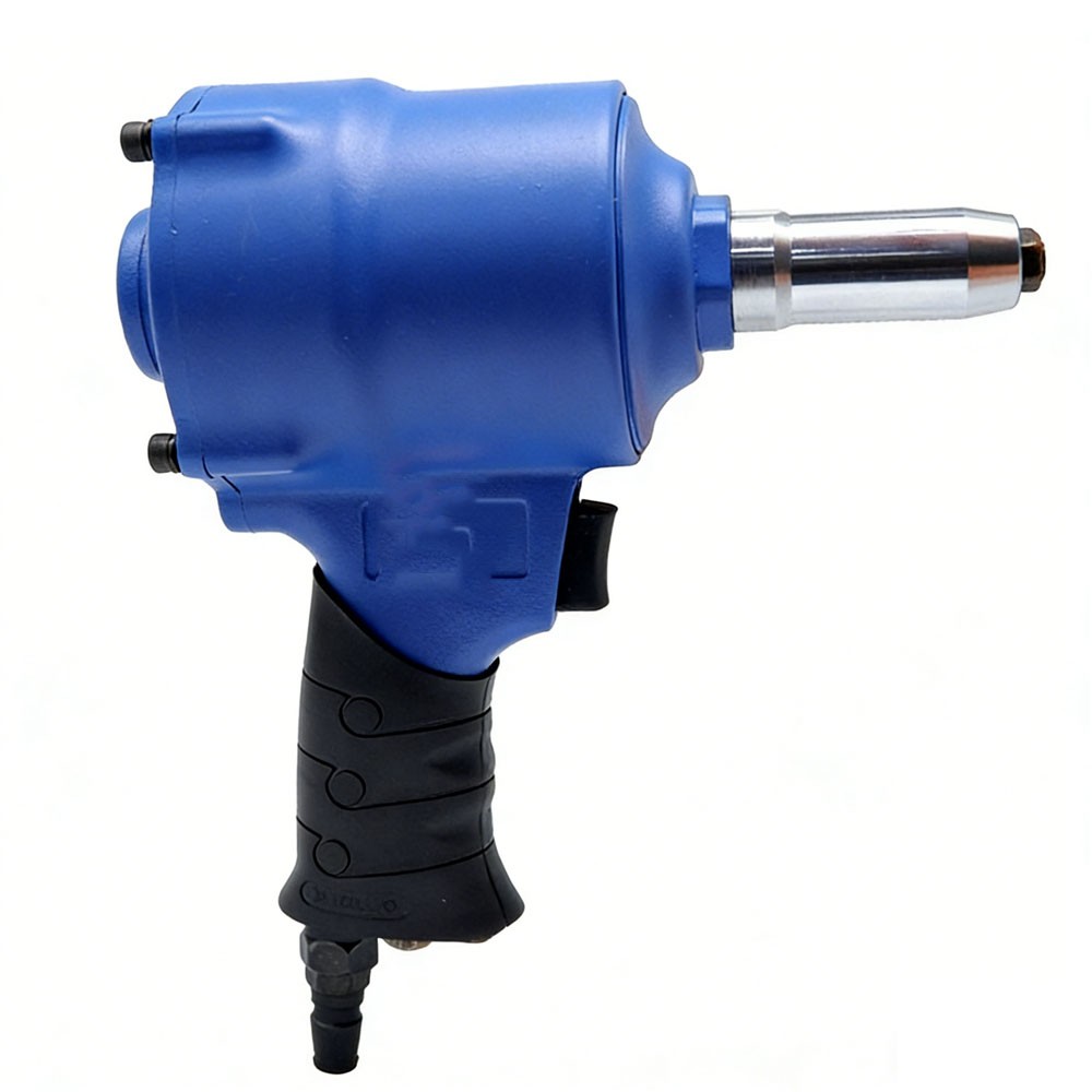 Quick-Release Pneumatic Rivet Gun with Large Three-Jaw Rivet Holder