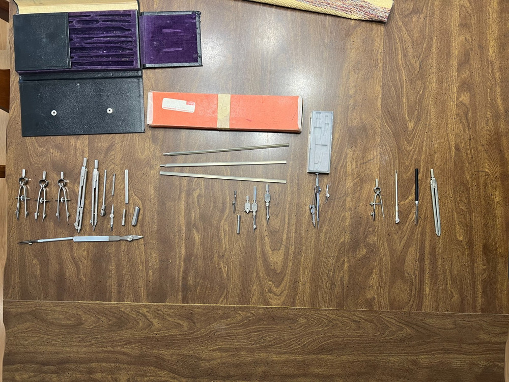 Vintage Drafting Compasses
