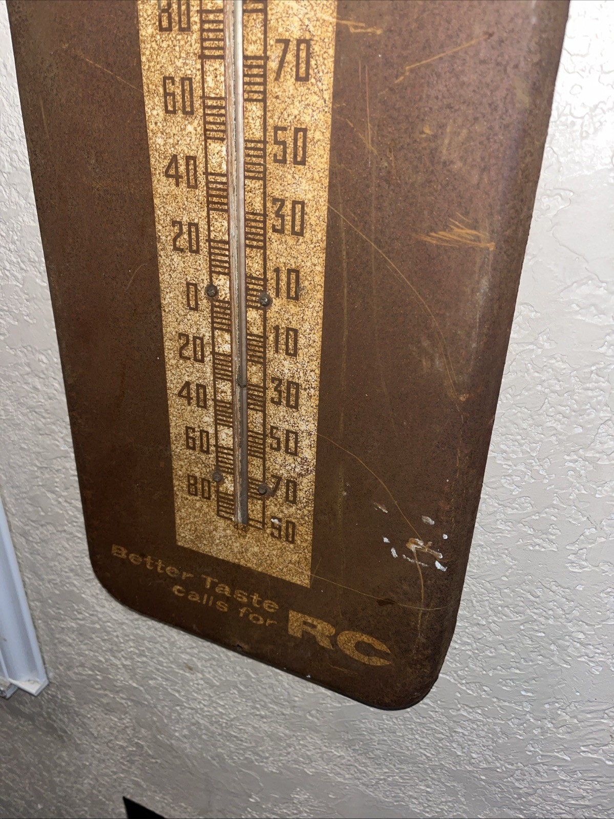 Vintage Royal Crown Cola “Better Taste Calls for RC” Thermometer