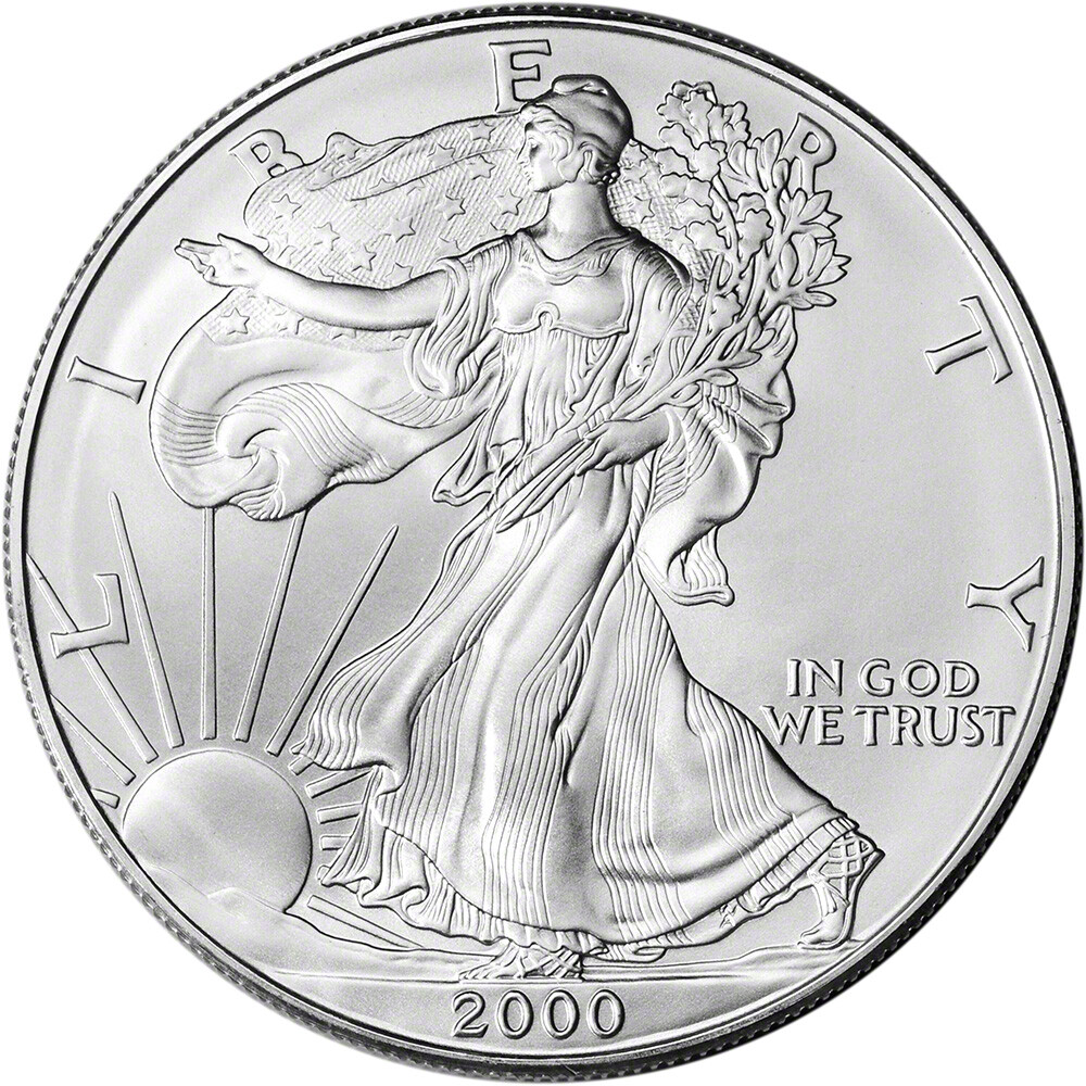 2000 American Silver Eagle Coin - NGC MS69