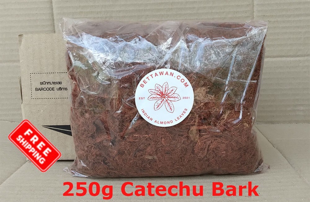 250g Catechu Bark for simulating blackwater condition in aquarium, betta, fish