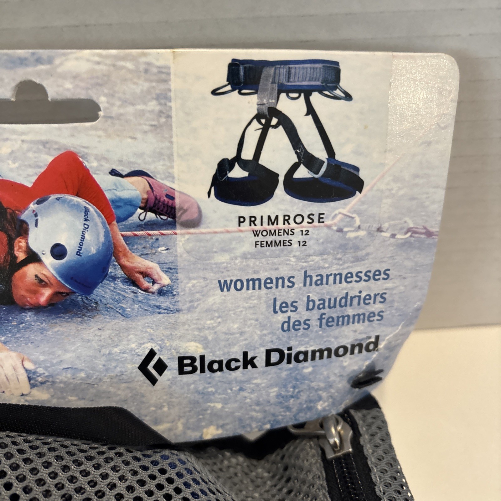 Women's Black Diamond Primrose All Around Climbing Harness Size 12 Blue Gray