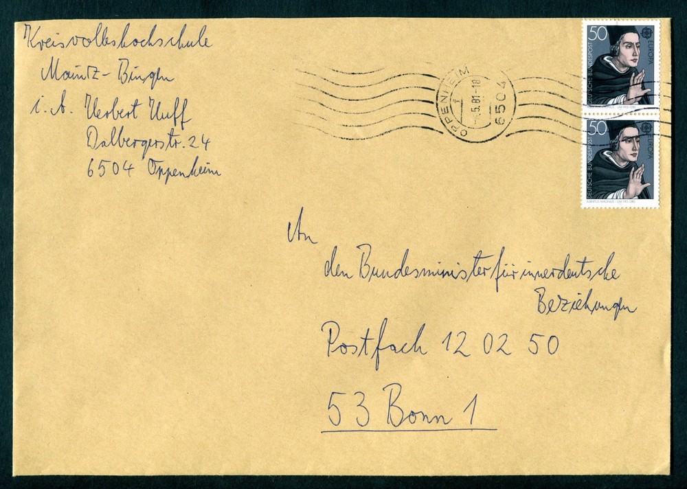 1981 Germany Cover. Europa