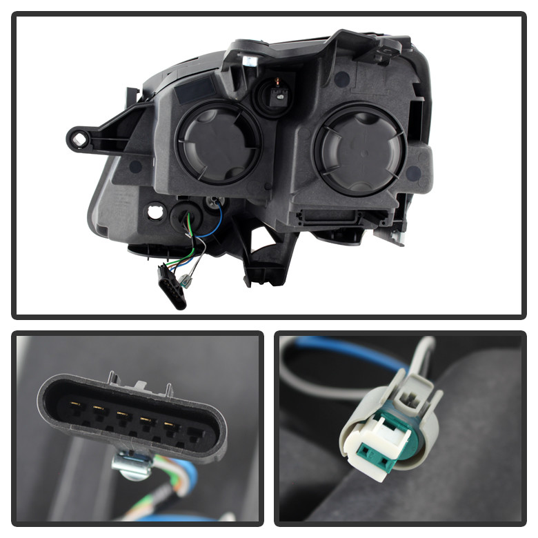 2007-2012 GMC Acadia Projector Headlights Headlamps Replacement Left+Right Set