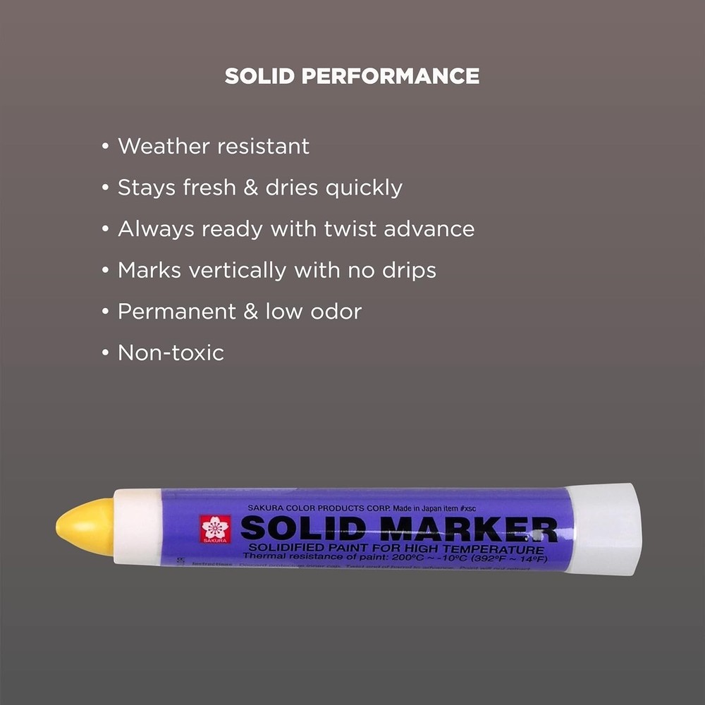 YELLOW Paint Markers by Sakura Solid Paint Markers XSC-3