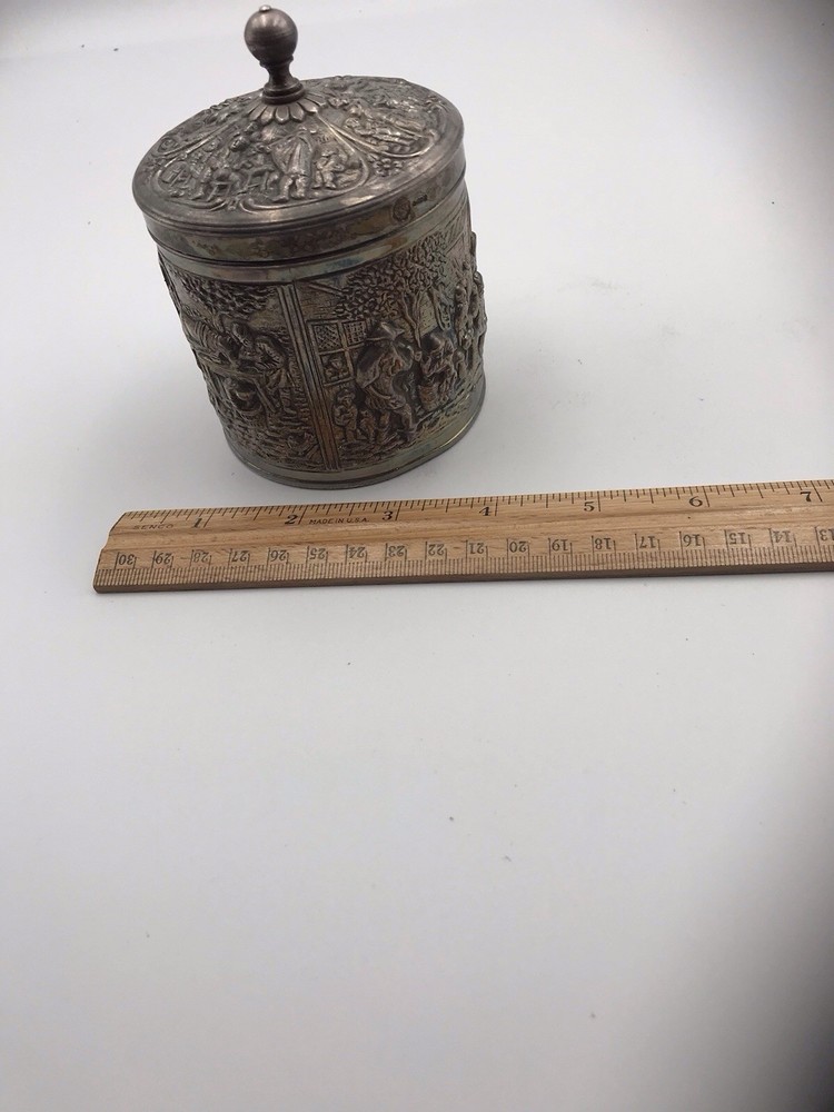 1962 Netherlands Douwe Egbert Silver Tea Caddy