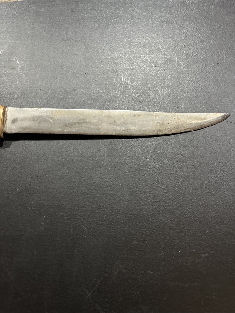 Old Primitive Forged Hand Made Knife 9” Blade