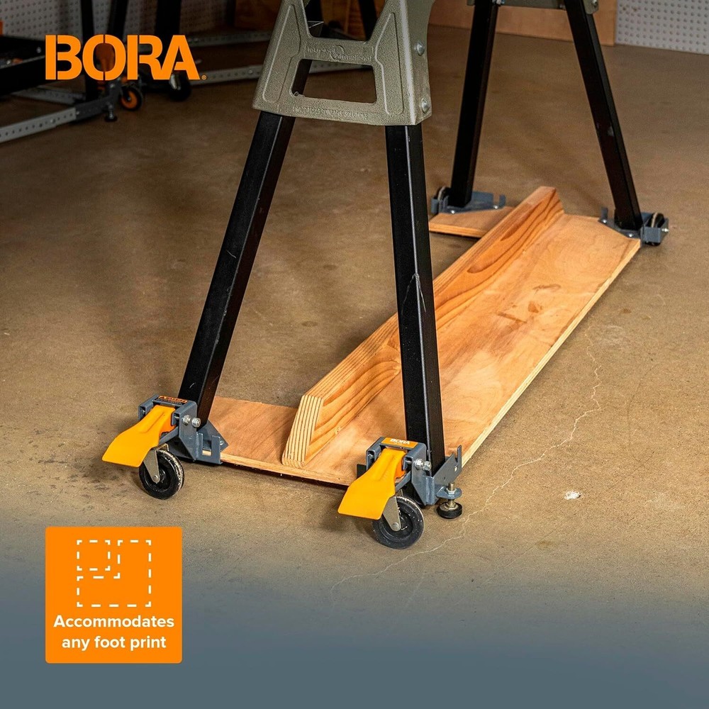 Mobile Base Kit Heavy Duty Adjustable Rolling Set Dolly Roller Frame and Casters