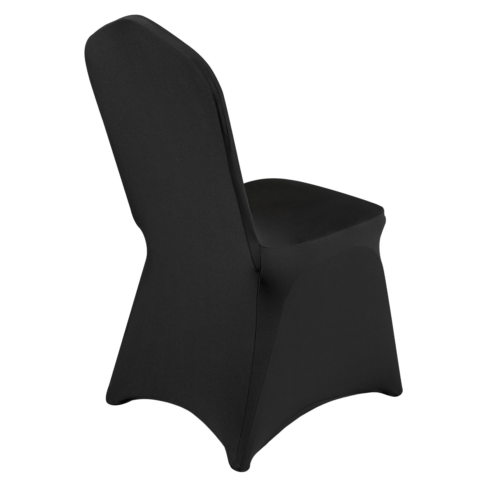 VEVOR 50PCS Black Stretch Spandex Folding Chair Covers for Wedding Party Dining
