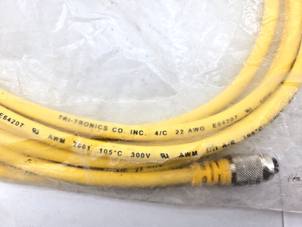 New Tri-tronics SEC-15 Sensor Electrical Cable 4-Pin Female 15ft