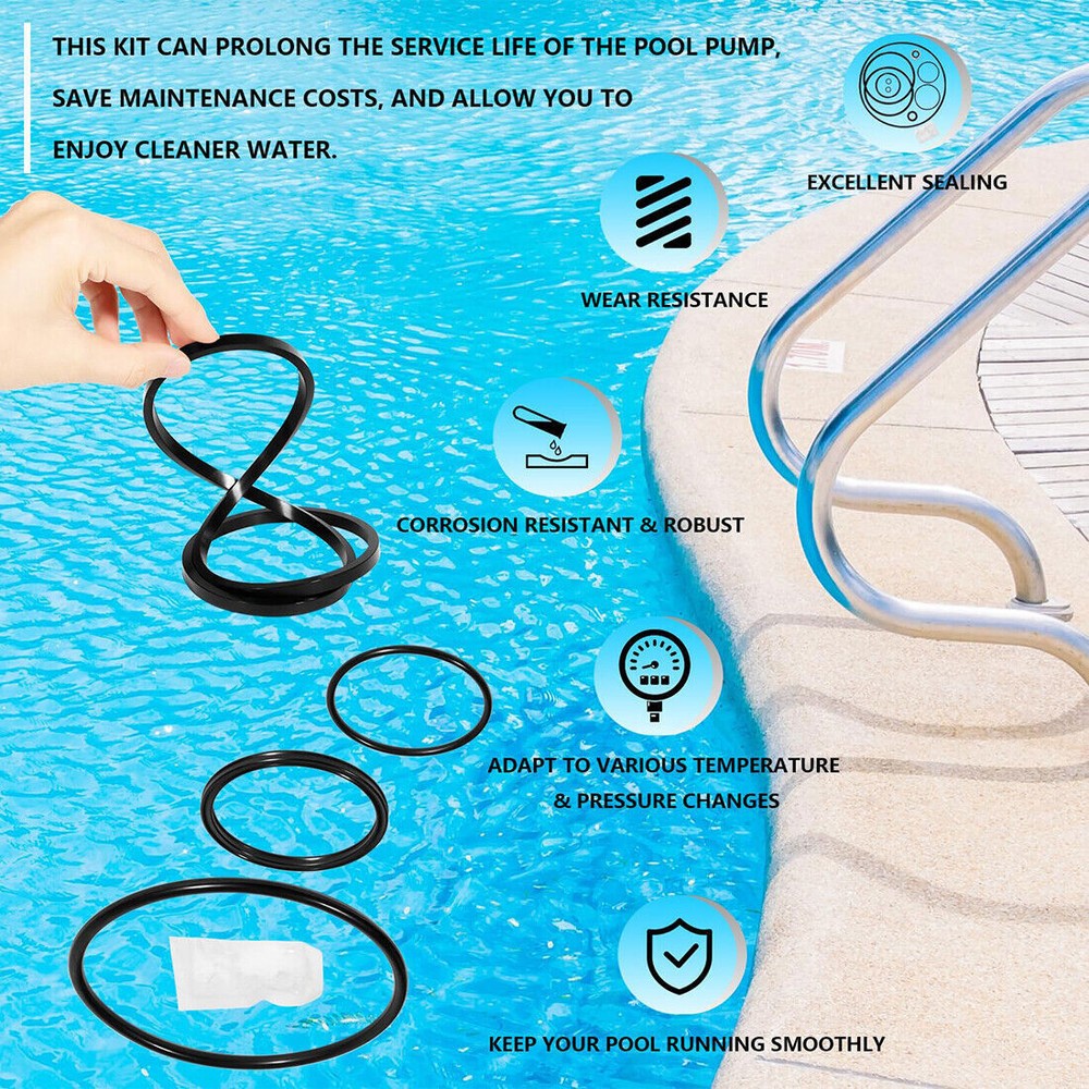 Pump O-Ring Seal Kit For Pac Fab Challenger, High Flow, High PSI, Waterfall Pump