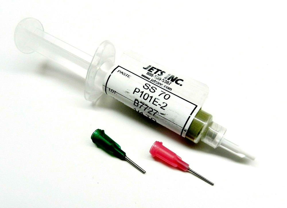 Silver Solder Paste Medium 70% Silver 1/4 Troy Ounce Syringe Soldering Paste