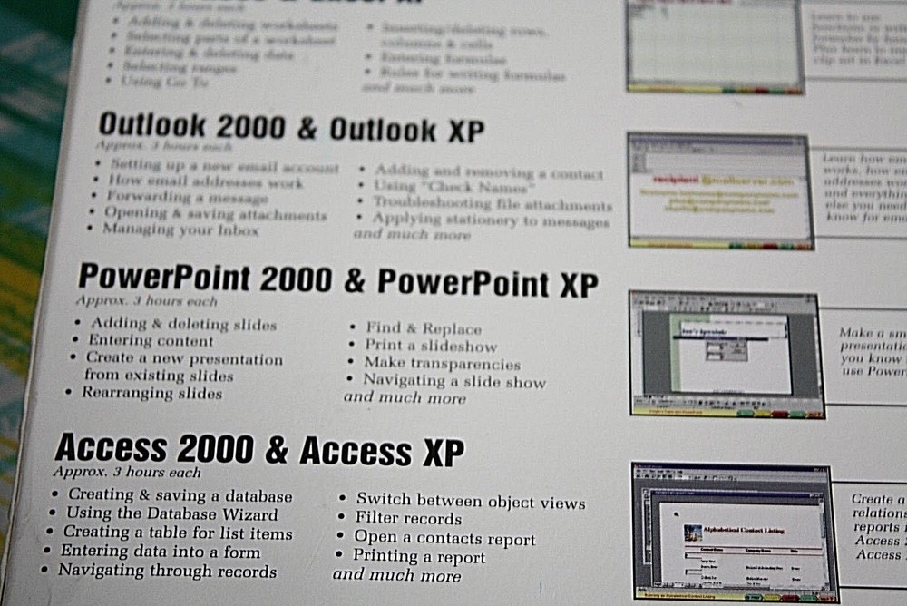 Microsoft Office XP & 2000 Training Deluxe Office 10 Tutorials on 4 CD-Roms-G-=