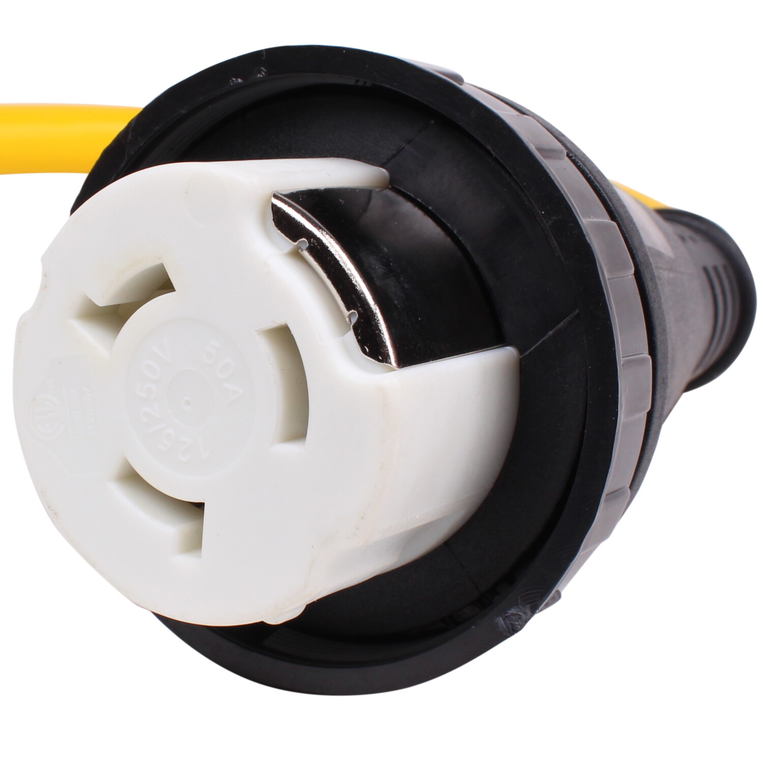 50 to 15 Amp 110 120 Volt RV Adapter Cord NEMA 5-15P Male to SS2-50R Female