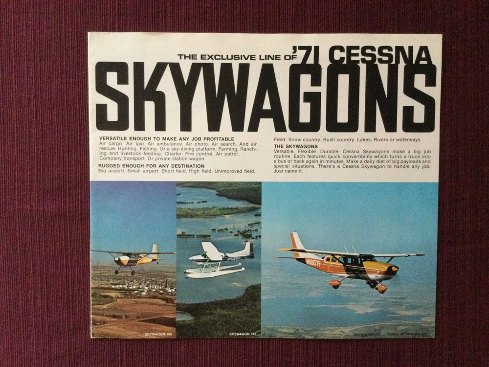 Cessna Skywagons 1971 brochure