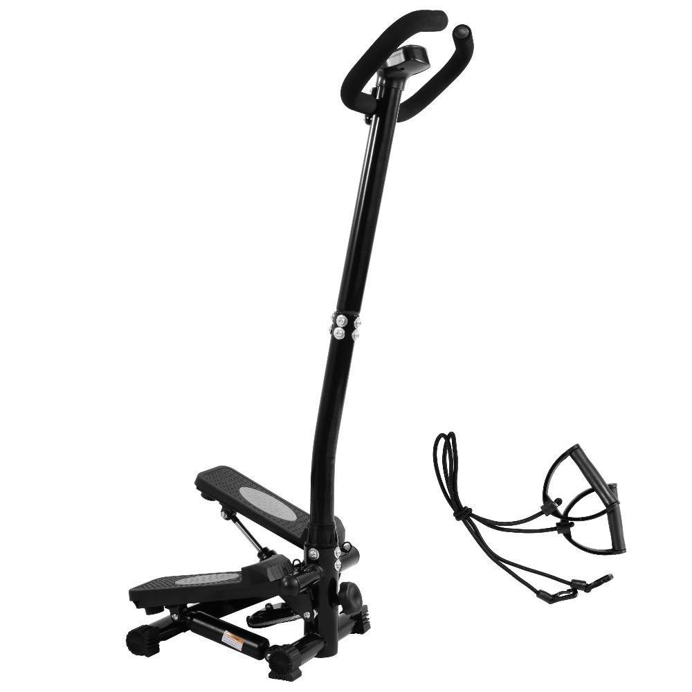 Mini Steppers with Handlebar, Stair Steeper with Resistance Bands
