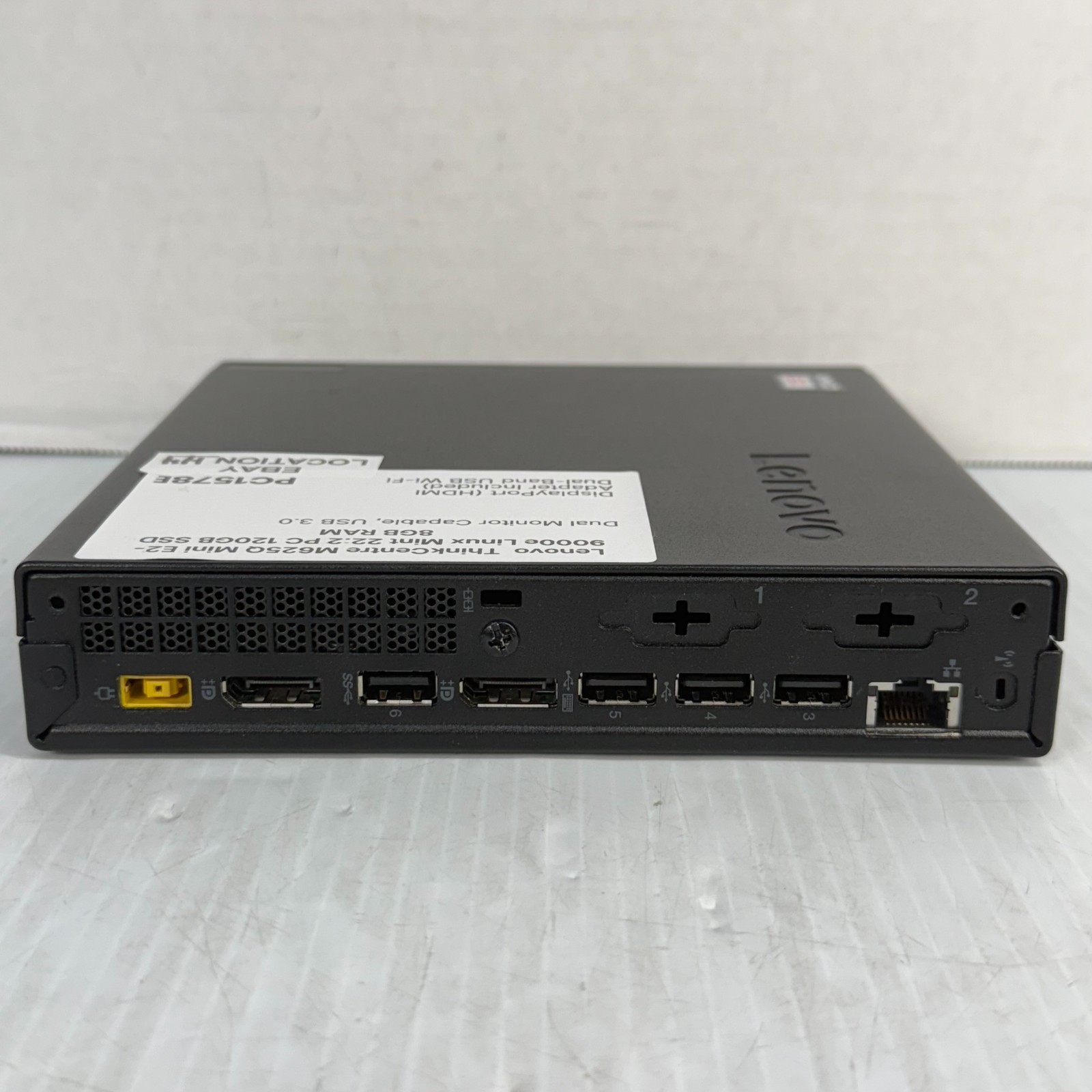 Lenovo ThinkCentre M625Q AMD E2 Linux Mint 22.2 Mini PC 120GB SSD 8GB RAM