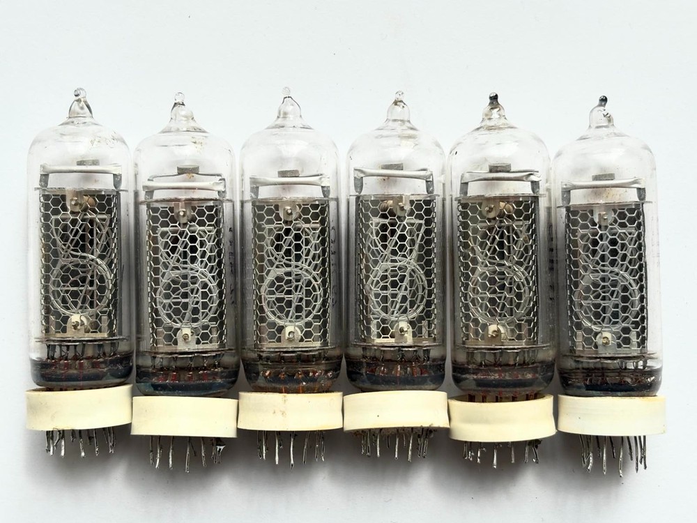6PCS IN-14 IN14 IN 14 NIXIE  TUBES FOR NIXIE CLOCK! OTK! USED, TESTED100% RARE!