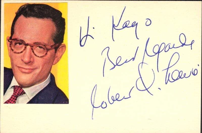 ROBERT Q. LEWIS - AUTOGRAPH NOTE SIGNED